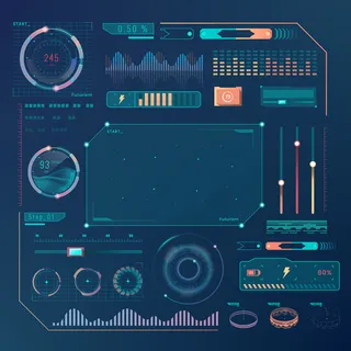 速度技术界面设计元素