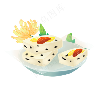 重阳节桂花糕菊花