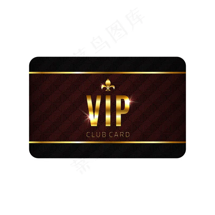 Vip卡模板，隔离在白色背景上。eps,ai矢量模版下载