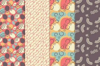 抽象手绘图案集