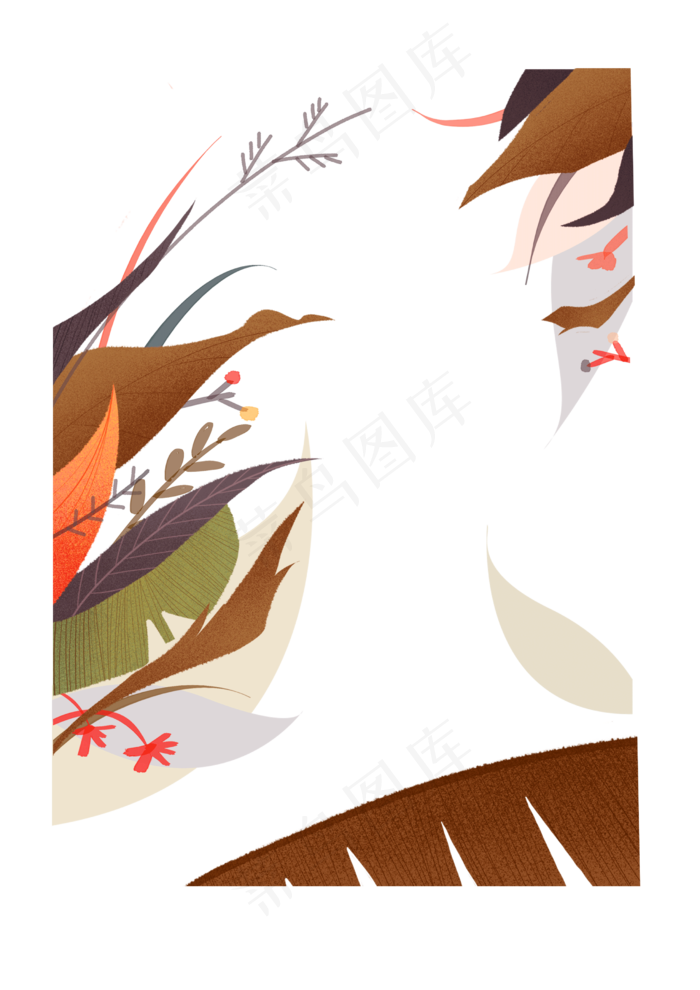 秋天丰收手绘植物png下载