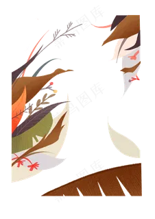 秋天丰收手绘植物png下载