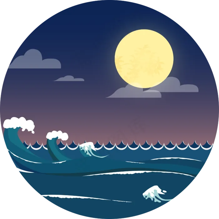 创意中秋潮汐海浪可商用矢量素材(2000X2000(DPI:300))ai矢量模版下载