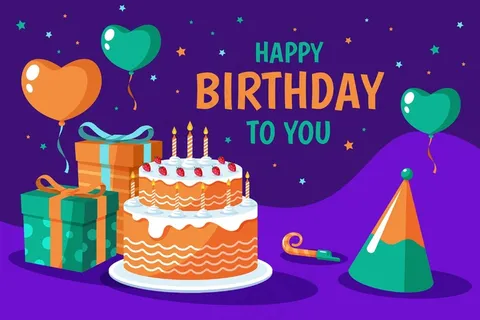 生日快乐气球背景