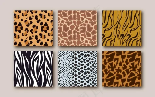 现代动物印花图案