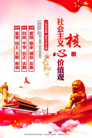 *核心价值观展板图片