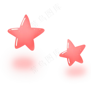 粉红色可爱七夕情人节星星