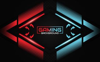 抽象的未来轻红色和蓝色游戏背景