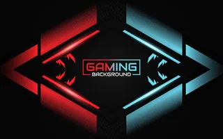 抽象的未来轻红色和蓝色游戏背景