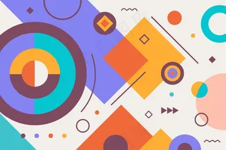 丰富多彩的平面设计简单的几何元素