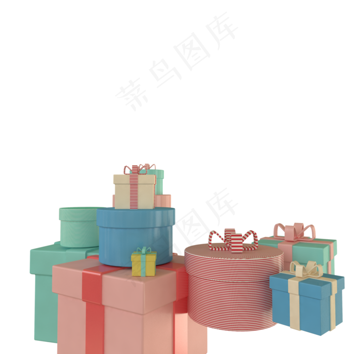 c4d立体礼物免费下载,免抠元素