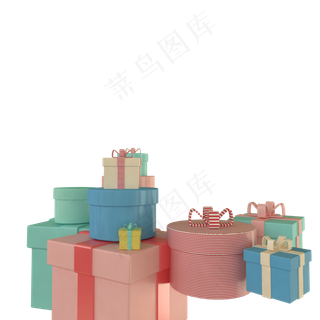 c4d立体礼物免费下载,免抠元素