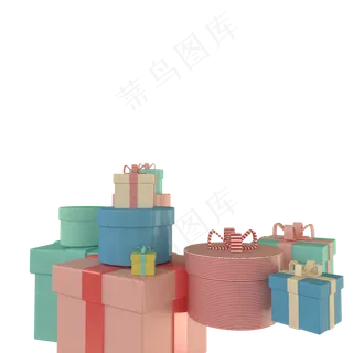 c4d立体礼物免费下载,免抠元素