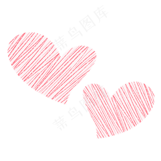 红色时尚简约七夕爱心