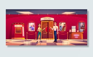 女人看电影把票给男管家