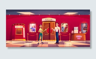 女人看电影把票给男管家