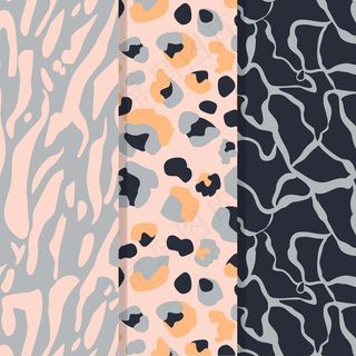 现代动物皮纹套装