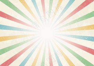 太阳光从中心复古色背景