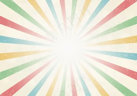 太阳光从中心复古色背景 太阳光从中心复古色背景
