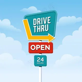 平面设计直行标志