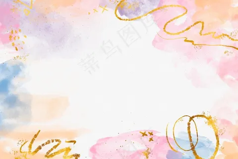 金箔水彩画背景