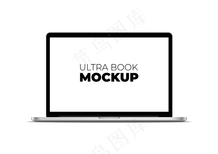 Ultrabook正面模型样机psd模版下载