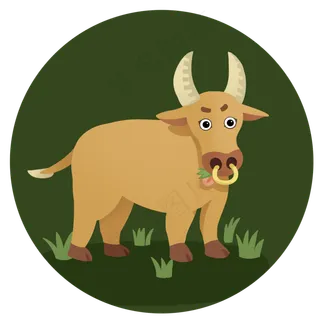 哺乳动物水牛牲畜家畜情人节七夕