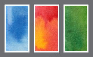 抽象彩色网页横幅banner水彩背景集