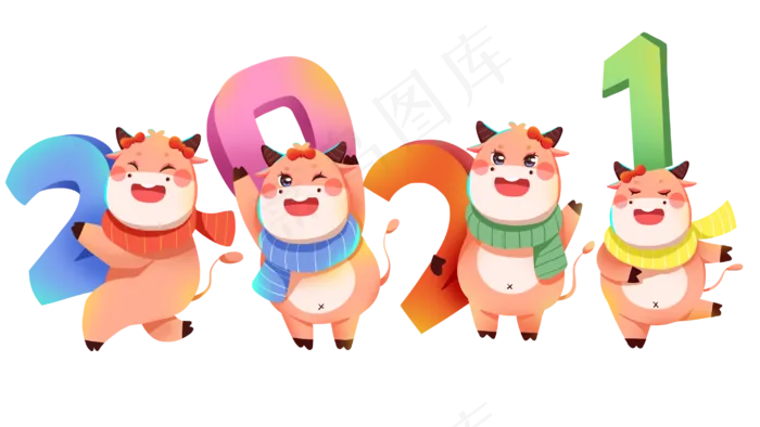 2021年牛年(2880X1620(DPI:300))psd模版下载