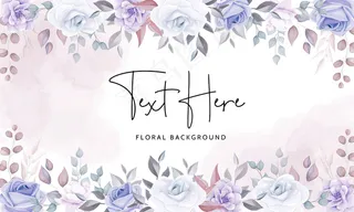 美丽的花朵背景，柔和的紫色花朵