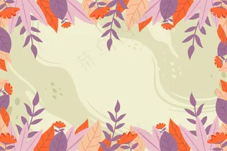 平面设计抽象花卉背景