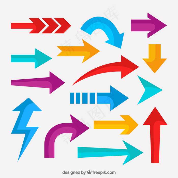 信息图表箭头包