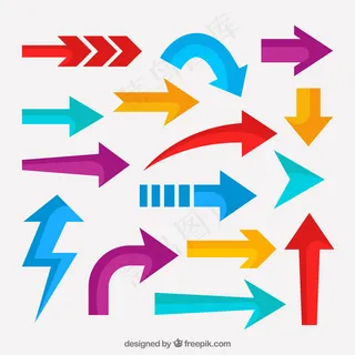 信息图表箭头包