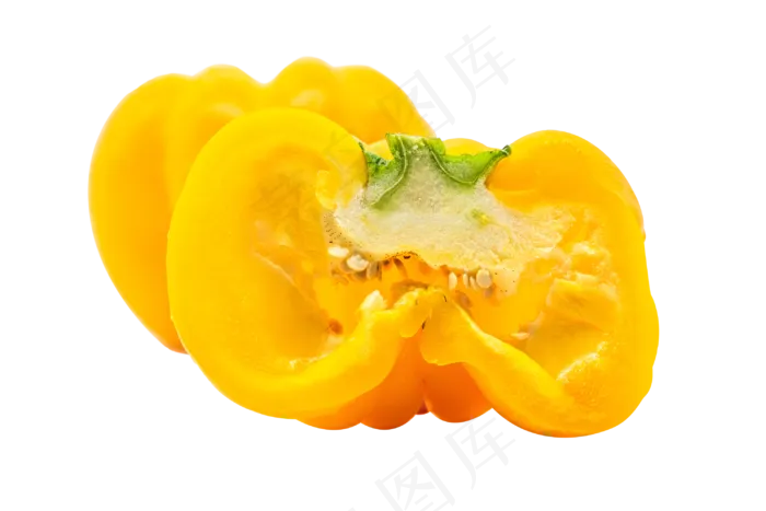 半个黄色菜椒(3000*2000px 300 dpi )