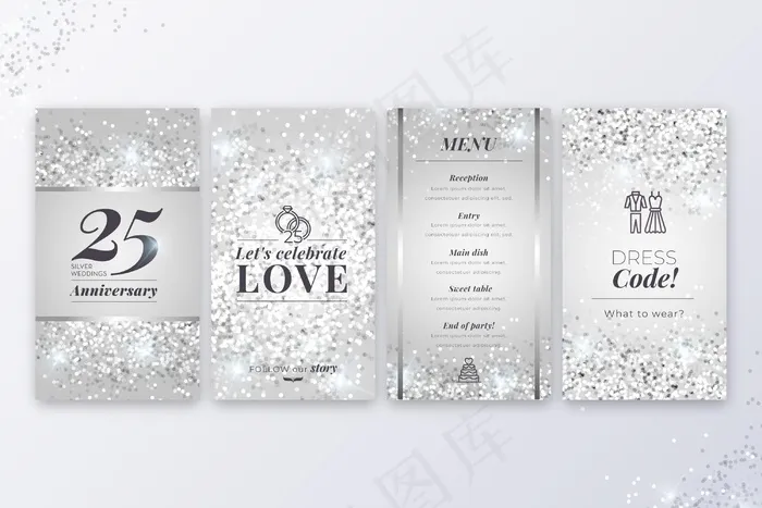 25周年纪念版故事eps,ai矢量模版下载