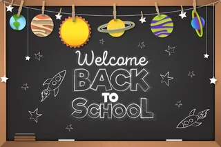 黑板回到学校背景