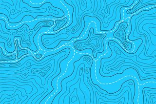 地形图等高线水色