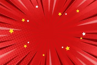 平面设计红色漫画背景