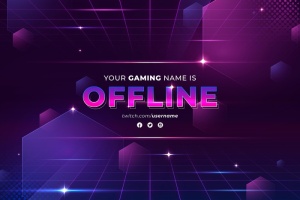 离线抽搐横幅banner模板