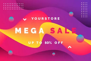 抽象多彩的销售背景设计