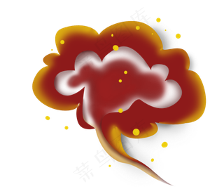 国庆节剪纸中国风祥云