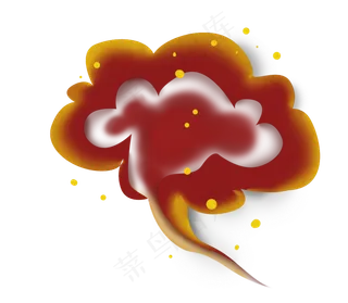 国庆节剪纸中国风祥云