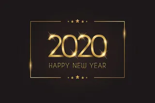 2020黄金新年背景