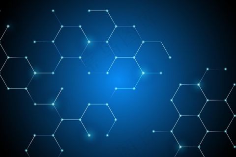 蜂窝网络连接数字背景