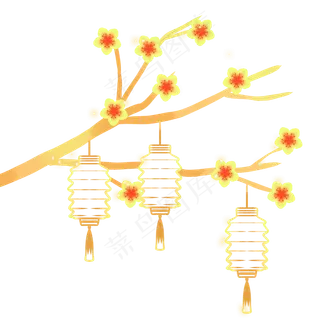恭贺新春梅花灯笼