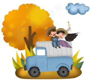 十一旅游房车和情侣