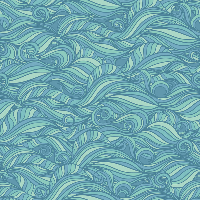 蓝色波浪eps,ai矢量模版下载
