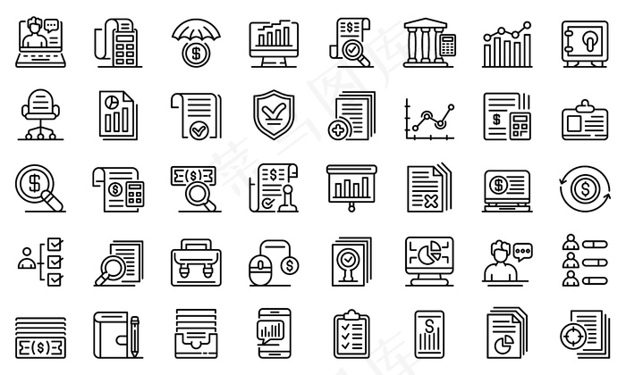 审核图标集，大纲样式