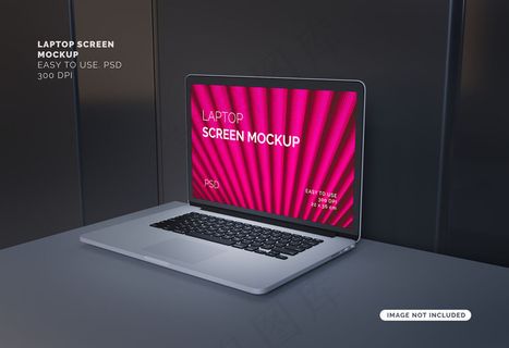 笔记本电脑屏幕模型样机