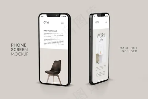 手机和屏幕-ui ux应用程序演示模型样机 手机和屏幕-ui ux应用程序演示模型样机